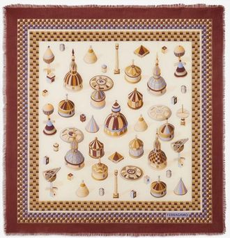 Ferragamo Nadir Print Zijden Sjaal - Dames - Zijden sjaals - Veelkleurig - ONE Size - Accessoires