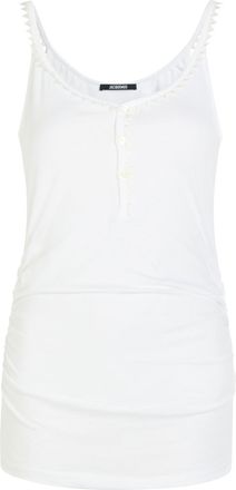 Jacquemus La Debardeur Clavela Cotton top - White - S (UK8-10 / S)
