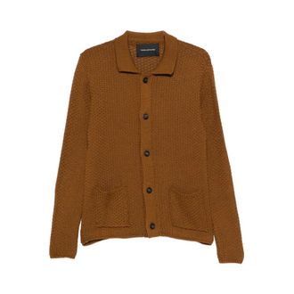 Tagliatore Cardigans, male, Brown, Size: M Paulie Cardigan