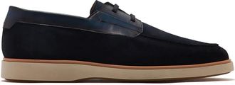 Magnanni Mocassini da barca in pelle scamosciata - Blu