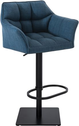 Clp Clp - Taburete De Bar Tapizado Damaso Azul Negro