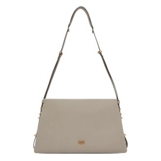 Pinko Stijlvolle Triple Hanger Ketting - Dames - Schoudertassen - Beige - ONE Size - Tassen