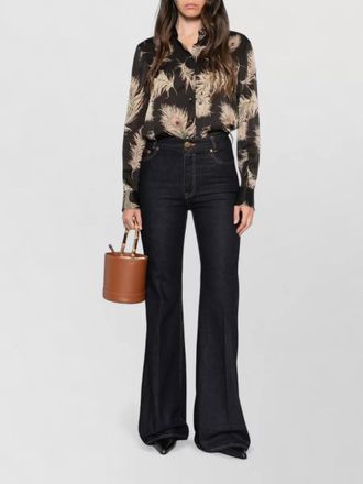 Zimmermann mid-rise flared denim jeans