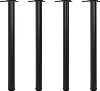 vidaXL Patas De Mesa Ajustables En 4 Alturas Negro 870 Mm Vidaxl