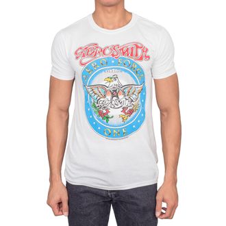Impact Merchandising Aerosmith Aero Force Mens White Short Sleeve Tee (Adult Medium)