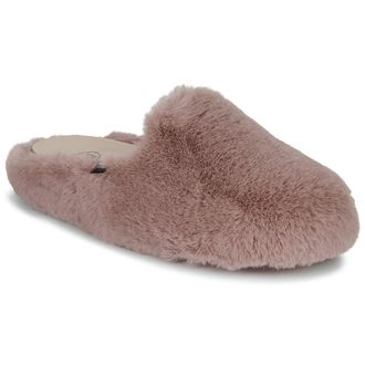 Scholl Maddy Soft Faux Fur Slipper, Pink, Pink, 7 UK