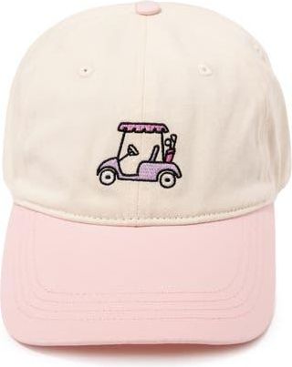 Frasier Sterling Golf Cart Embroidered Baseball Cap in Light Pink at Nordstrom Rack
