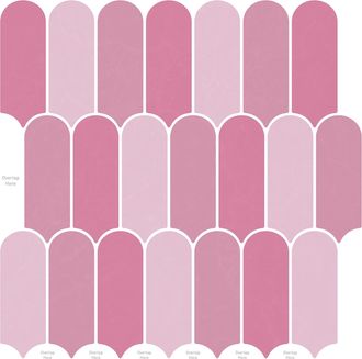 vidaXL Loseta De Pluma 10 Uds. Rosa 30 X 30 Cm Poliuretano Y Pet Vidaxl