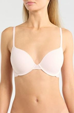 Calvin Klein Sensual Sheer Lightly Lined Demi Bra in Nymphs Thigh at Nordstrom Rack, Size 34C