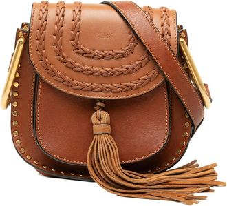 Chlo&eacute; Pre-owned Chloe Small Leather Braided Hudson Crossbody Ladies IWZ998BW0UGNJXMV