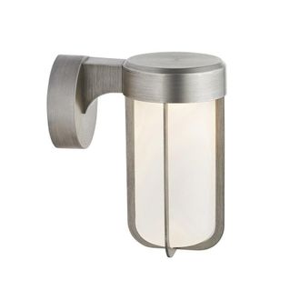 Netlighting BENEVENTO Non Dimmable Contemporary Outdoor LED Glass Wall Lamp in Metallic Silver