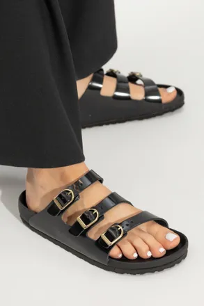 Birkenstock Slides Florida Fresh, Womens, Black