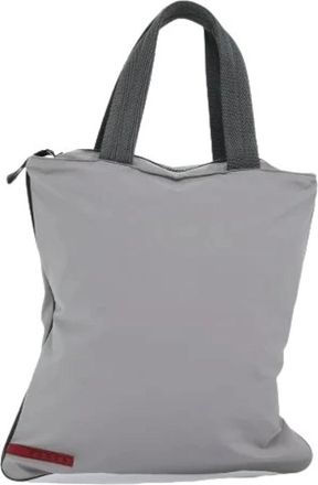 Prada Pre-owned Tote Bags, female, Gray, Size: ONE SIZE Pre-owned Vintage Tote Bag