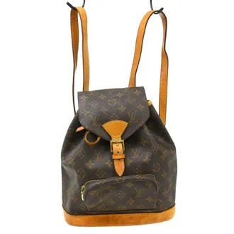 Louis Vuitton Vintage Montsouris Backpack Monogram Canvas Brown Canvas Backpack Bag (Pre-Owned)