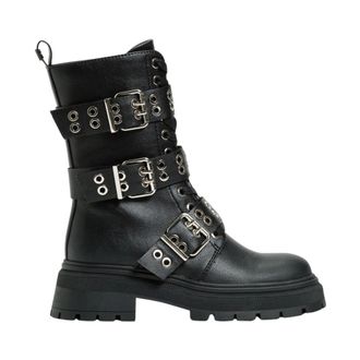 Twinset Leren sneakers met rubberen zool - Dames - Schoenen - Zwart - Maat: 39 EU