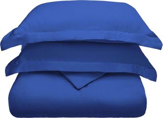 Superior Modal from Beechwood 300-Thread Count Solid Deep Duvet Cover and Pillow Sham Set