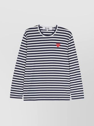 Comme Des Gar&ccedil;ons striped cotton long-sleeve t-shirt