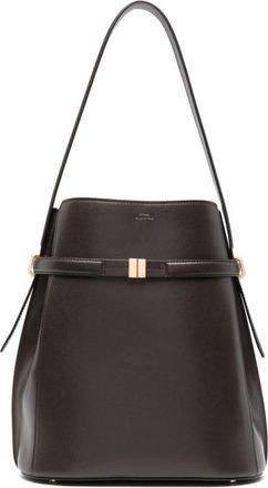 Toteme Belted Leather Bucket Bag