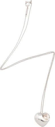 Tiffany & Co. Silver Elsa Peretti Folded Heart Necklace (Authentic Pre-Loved)