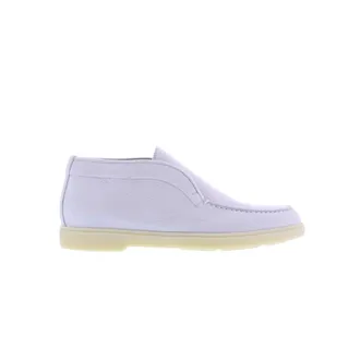 Santoni Schoenen, Dames, Wit, 40 EU, Leer, Leren Loafers
