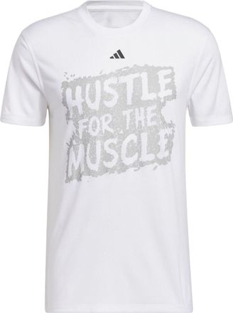 adidas Hustle For The Muscle T-Shirts White H44742