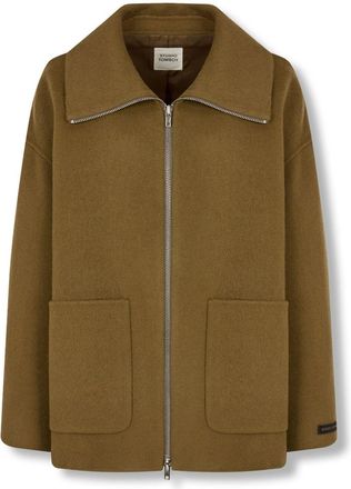 STUDIO TOMBOY Giacca con colletto ampio - Verde