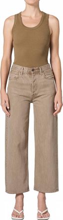 A Gold E Ren High Rise Wide Leg Jeans In Trail