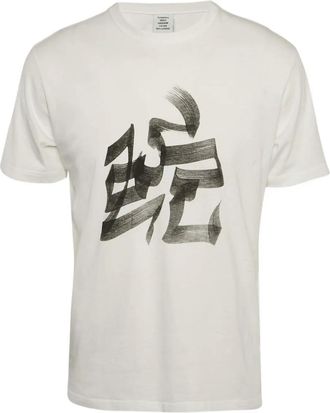 VETEMENTS brushstroke graphic Tee - White