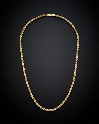 Italian Gold, Inc 14K Italian Gold Hollow Rope Chain Necklace