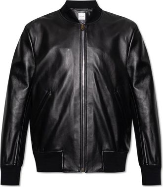 Paul Smith Lamsleren jas - Heren - Leren en Su&egrave;de Jassen - Zwart - L - Leer - Jassen