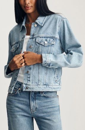Mavi Rubie Denim Trucker Jacket in Bleached Icon at Nordstrom, Size Medium