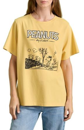 Sanctuary Marching Cotton Graphic T-Shirt in Washed Yellow at Nordstrom, Size Large