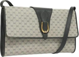 Gucci Pre-owned Leather gucci-bags - Dames - Vintage Schoudertas - Blauw - ONE Size - Leer - Vintage