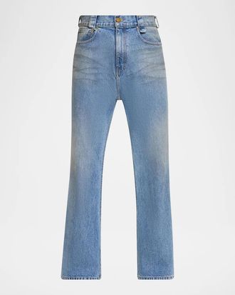 Willy Chavarria Men & apos;s Flared Denim Jeans