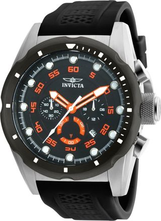 Invicta Speedway 20305 Heren Horloge - Quartz Uurwerk - Roestvrij Staal met zwarte Wijzerplaat - 50mm