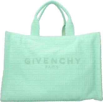 Givenchy G-Tote Soft Medium Tote - Dames - Shoppers - Groen - ONE Size - Katoen - Tassen