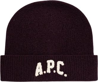 A.P.C. Axel Beanie - Accessories - unisex - P&uacute;rpura - ONE SIZE