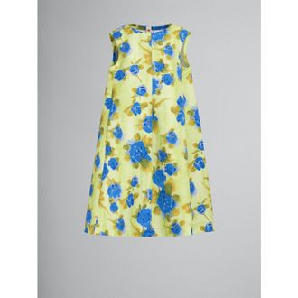 Marni Womens Lemon Floral Sleeveless A-Line Dress, Size 8