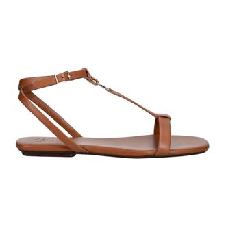 A|X Armani Exchange Logo Slide Sandalen - Dames - Schoenen - Bruin - Maat: 41 EU Leer