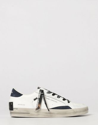 Crime London Sneakers basse Skate bicolori in pelle con caviglia imbottita