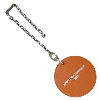 Herm&egrave;s Pre-owned Leather key-holders - Dames - Vintage Accessoires - Oranje - ONE Size - Vintage