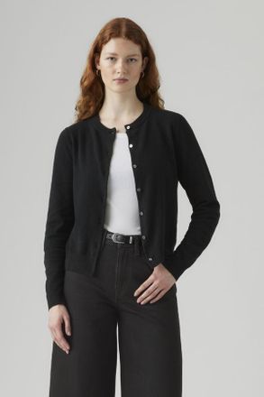 Levi's C&aacute;rdigan Supersoft de cuello redondo - Mujer - XS - Negro / Anthracite Night Cotton Blend