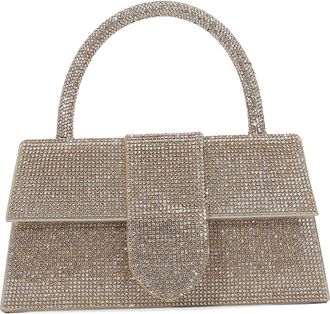 Berness Rhinestone Embellished Top Handle Bag in Gold at Nordstrom Rack