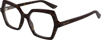 Alexander McQueen Optical Frame - Dames - Brillen - Bruin - 54 MM - Accessoires