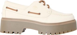 Timberland Dames-platformschoenen van Stone Street van nubuck (Natuurlijk)