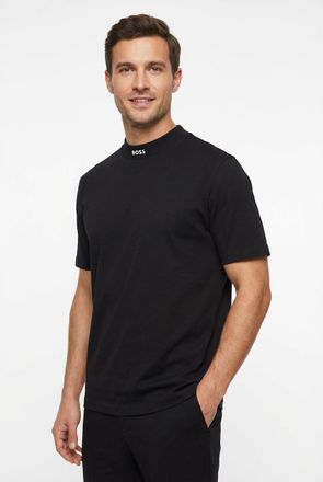 Boss Green by Hugo Boss T-Shirt BOSS GREEN, Herren, Gr. XXL, schwarz001, Single Jersey, Obermaterial: 95% Baumwolle, 5% Elasthan, unifarben, relaxed fit normal, Rundhals, Shi