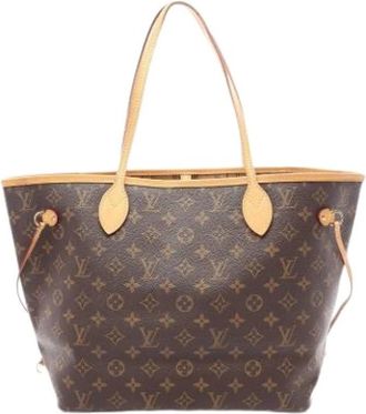Louis Vuitton Pre-owned Tote Bag - Dames - Vintage Shopper - Bruin - ONE Size - Leer - Vintage