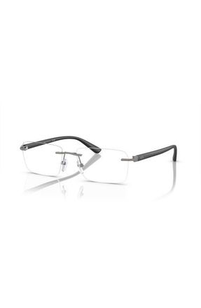 A|X Armani Exchange 56mm Rectangle optical glasses in Grey at Nordstrom