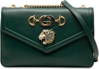 Gucci Pre-owned Shoulder Bags, female, Green, Size: ONE SIZE Pre-owned Vintage Shoulder Bag