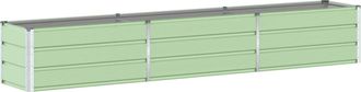 vidaXL Jardinera Verde Pastel 290 X 50 X 45 Cm Acero Galvanizado Vidaxl